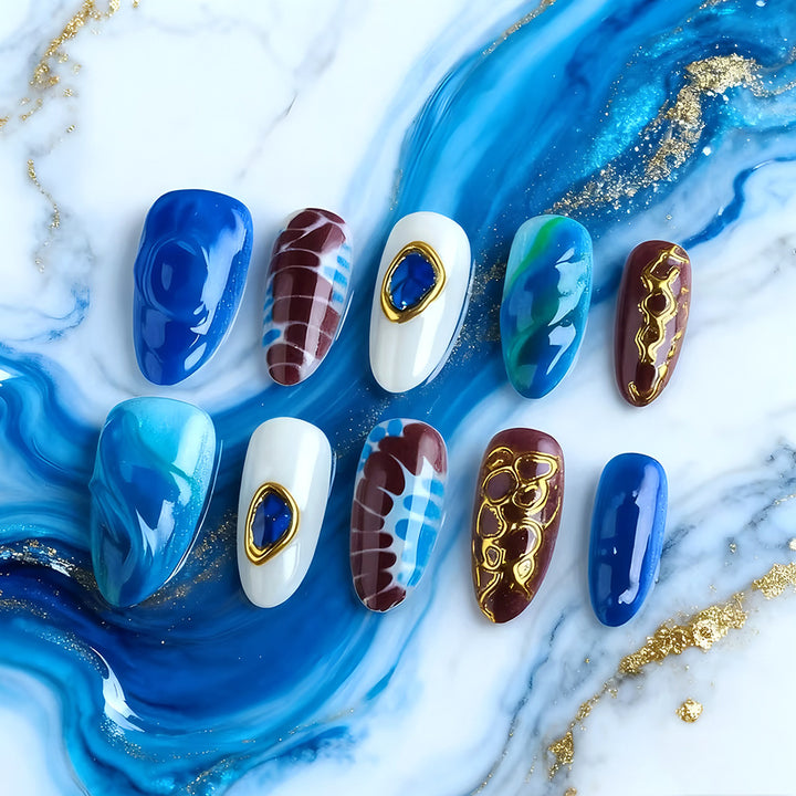 Artistic Press-On Nail Set Kalsten 1787542748