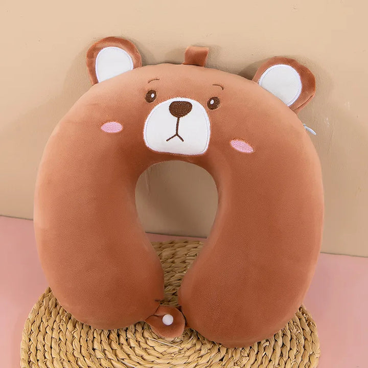 Unisex Neck Support Pillow with Cute Animal Design Kalsten