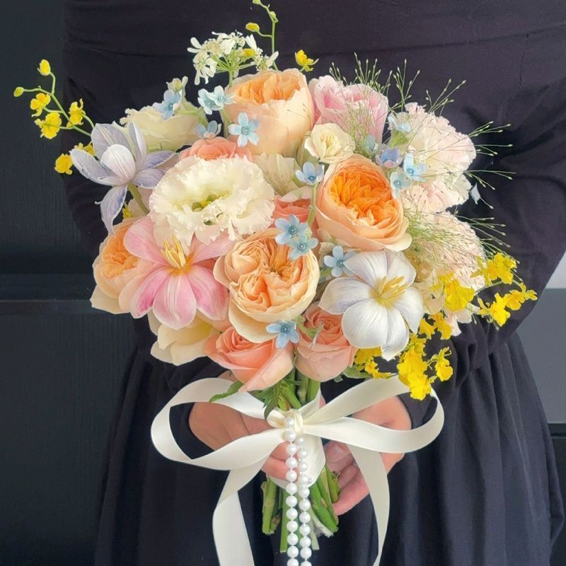 Elegant Artificial Flower Bridal Bouquet