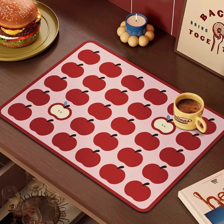 Apple-Themed Kitchen Table Mat Kalsten