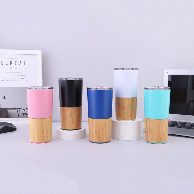 Women eco-friendly coffee mug with bamboo look Kalsten