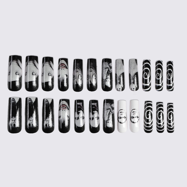 Stylish artificial nail set with unique graphics Kalsten