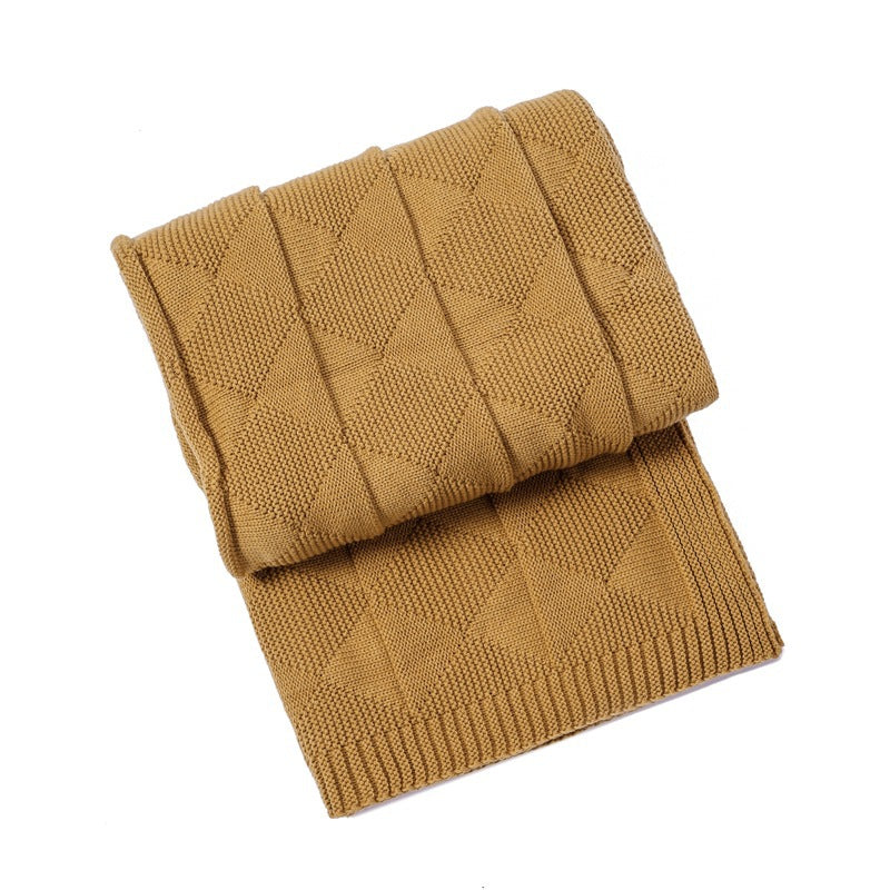 Cozy Knitted Throw Blanket Kalsten