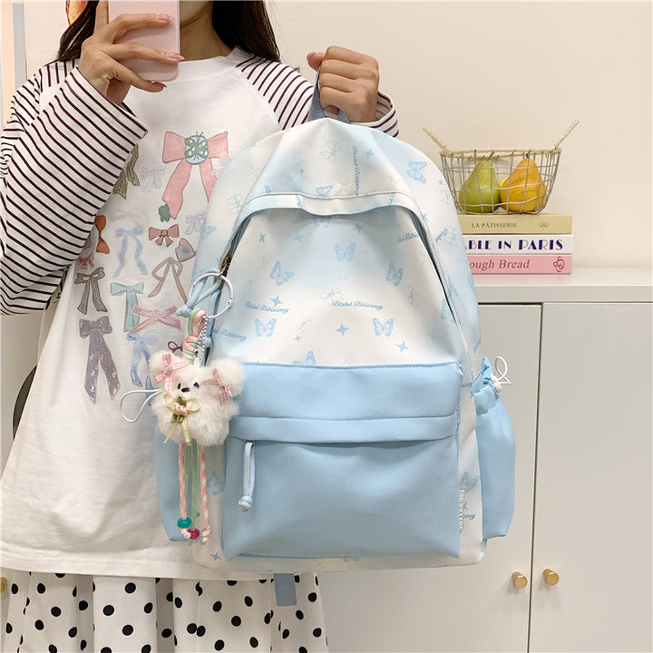 Butterfly Print Backpack Kalsten