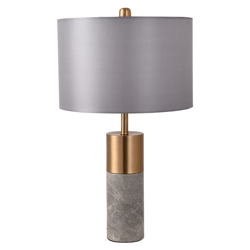 Contemporary Marble and Metal Table Lamp