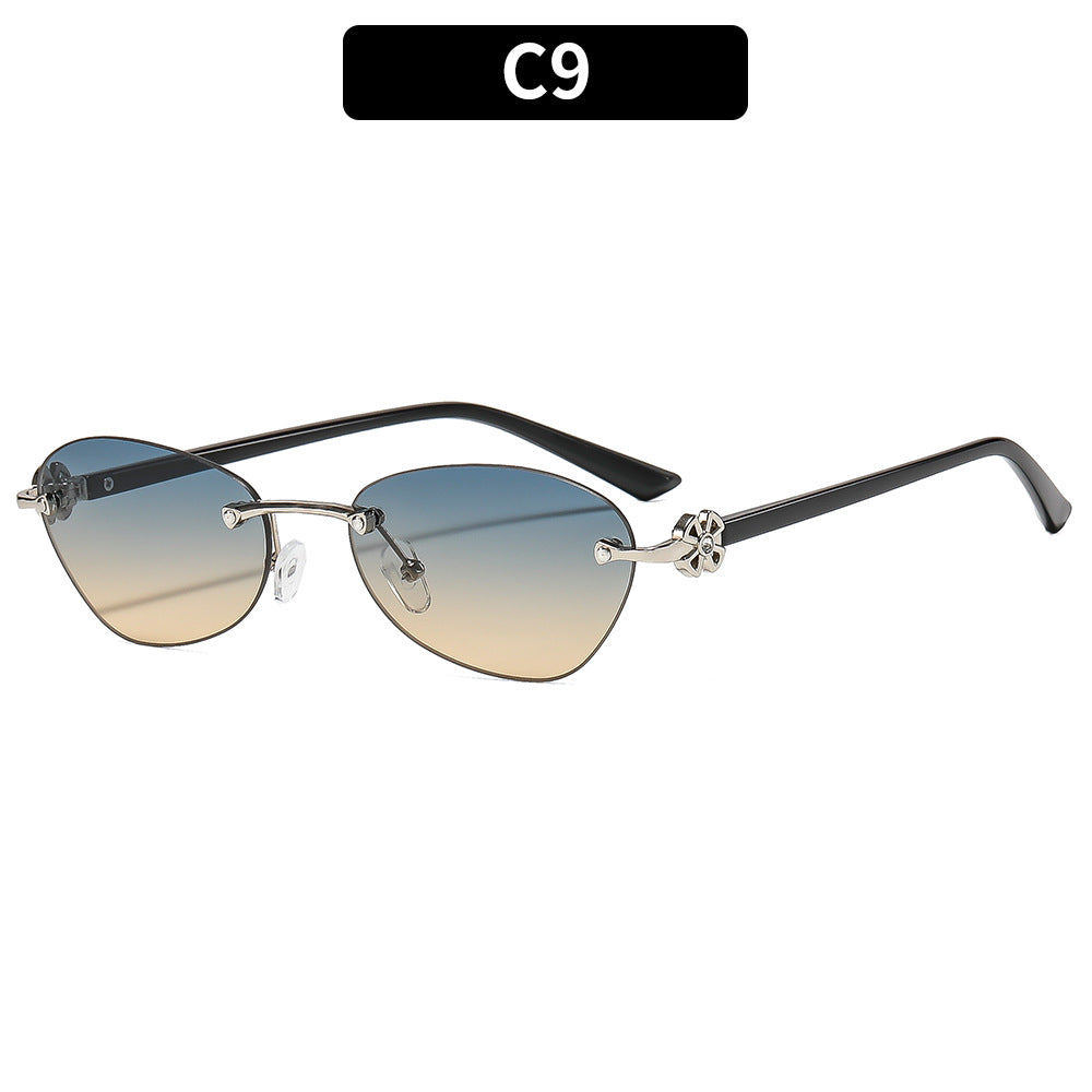 Elegant Geometric Frame Sunglasses