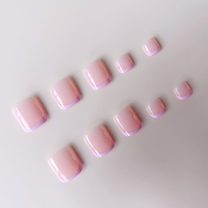 Acrylic nail set with elegant French tip Kalsten