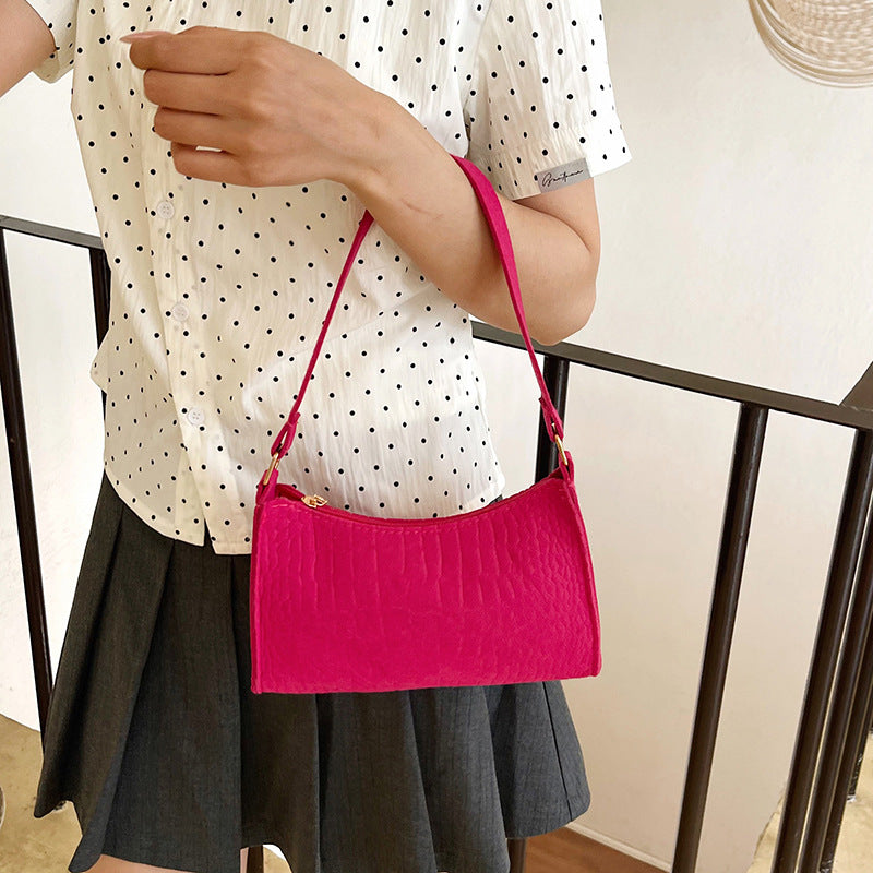 WoCrocodile Textured Mini Shoulder Handbag Kalsten