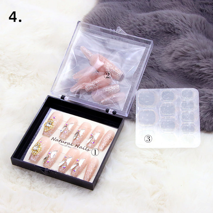 Elegant Pre-Designed Press-On Nail Set Kalsten