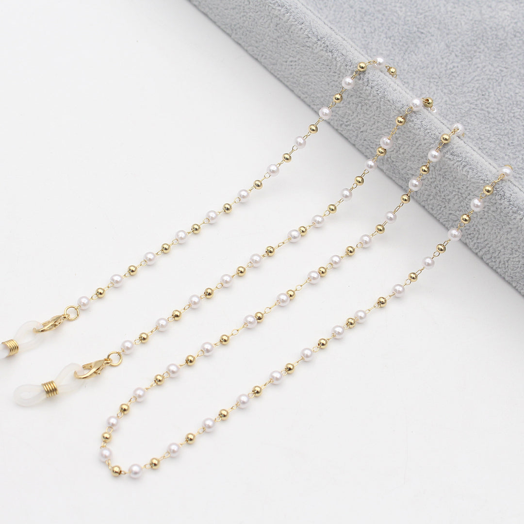 Pearl-Accented Eyewear Chain Kalsten