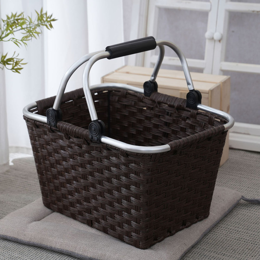Practical shopping basket with aluminum handles Kalsten