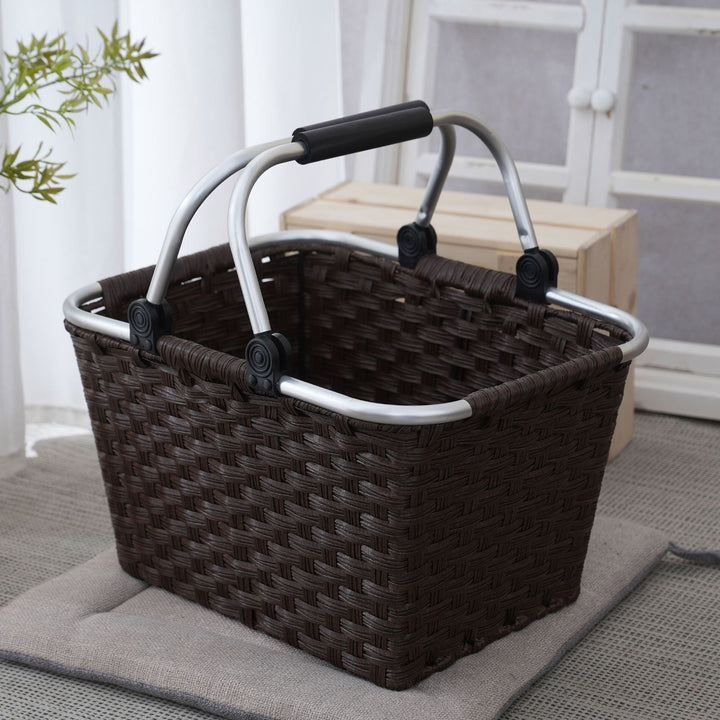 Practical shopping basket with aluminum handles Kalsten
