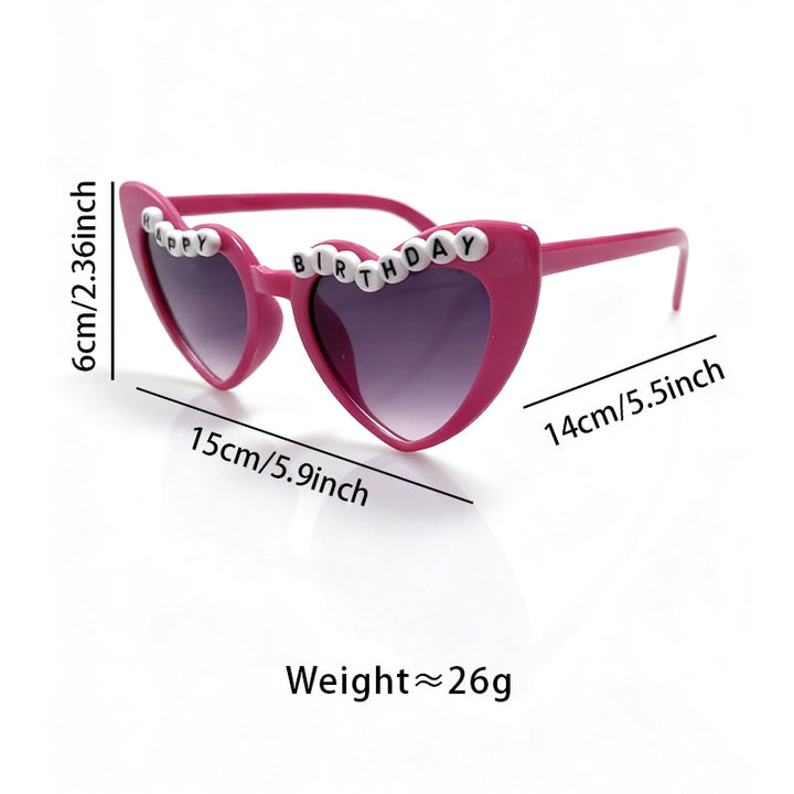 Fun Themed Heart-Shaped Sunglasses Kalsten