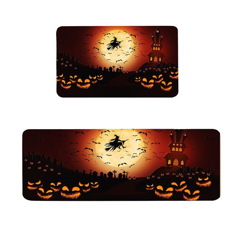 Halloween Themed Kitchen Mat Set