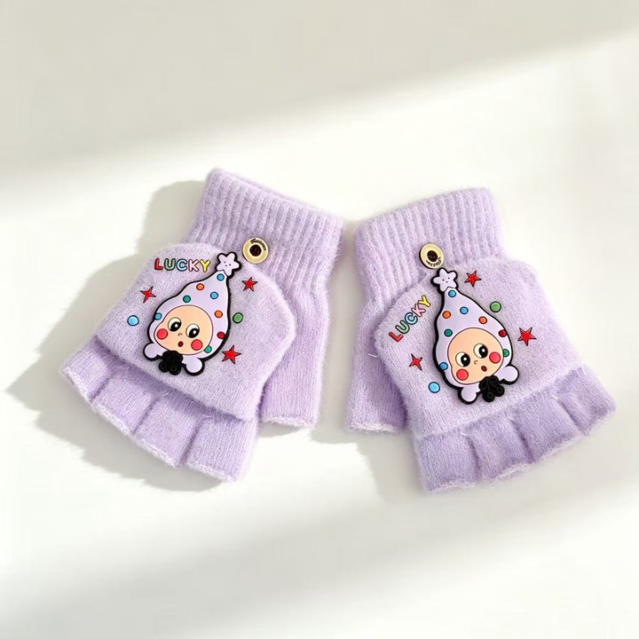 Cute Cartoon-Themed Fingerless Gloves Kalsten