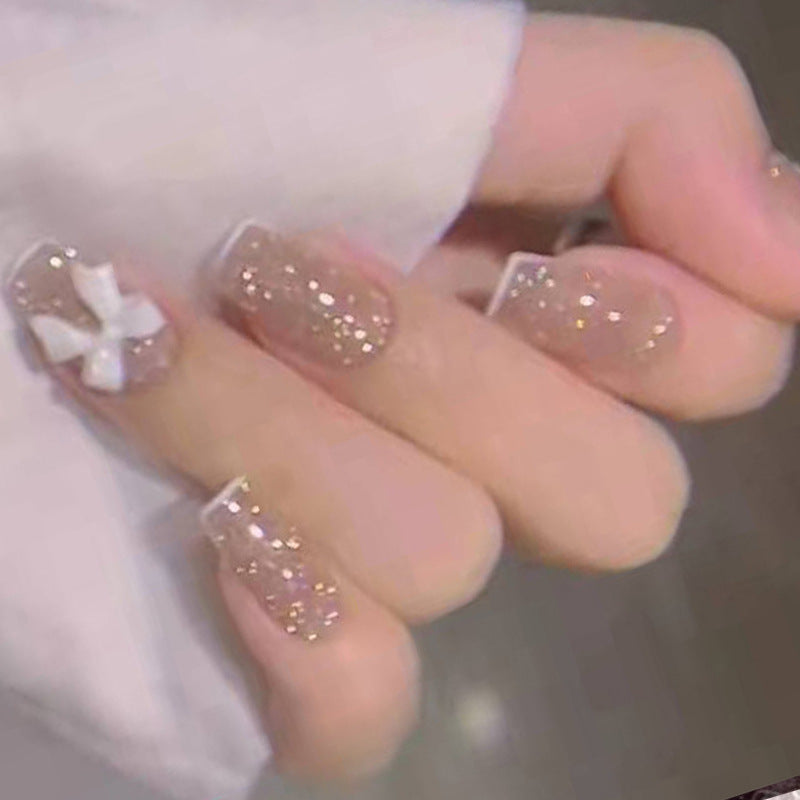 Sparkling Glitter Press-On Nail Art Set Kalsten