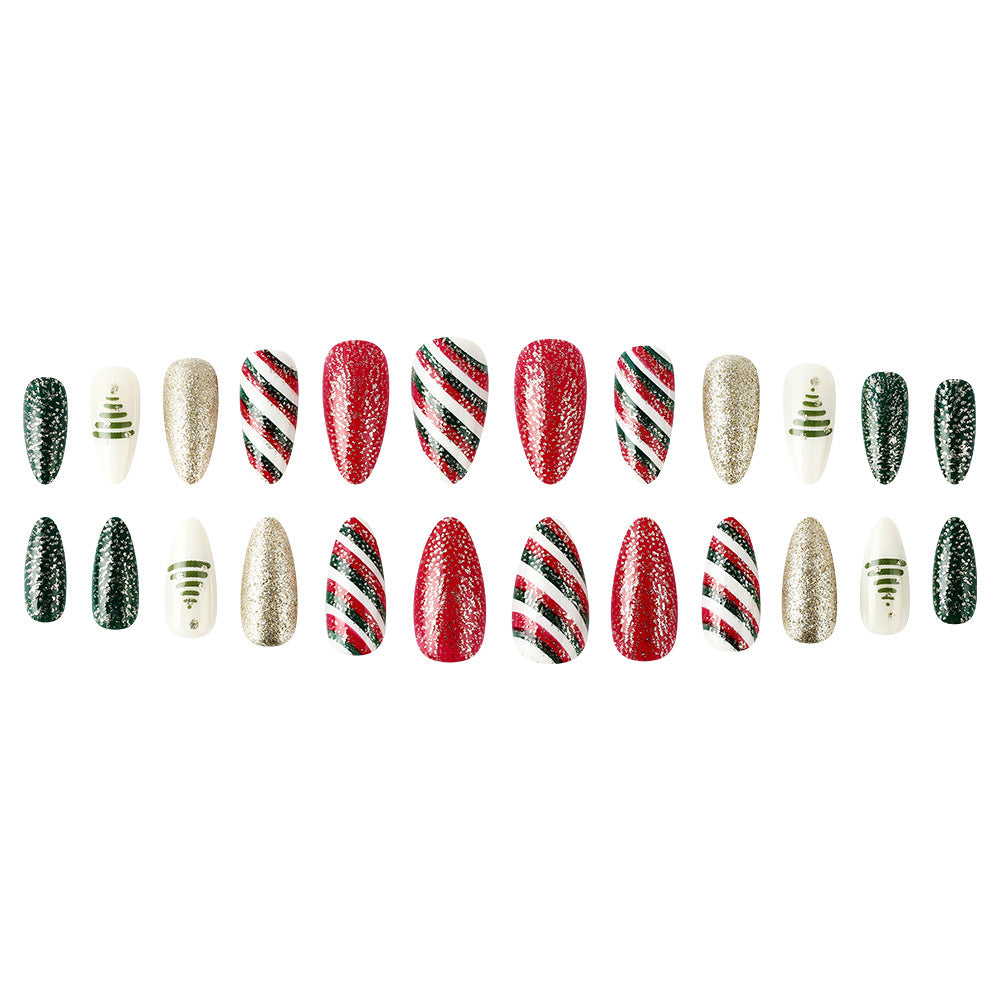 Festive Themed Press-On Nail Set Kalsten