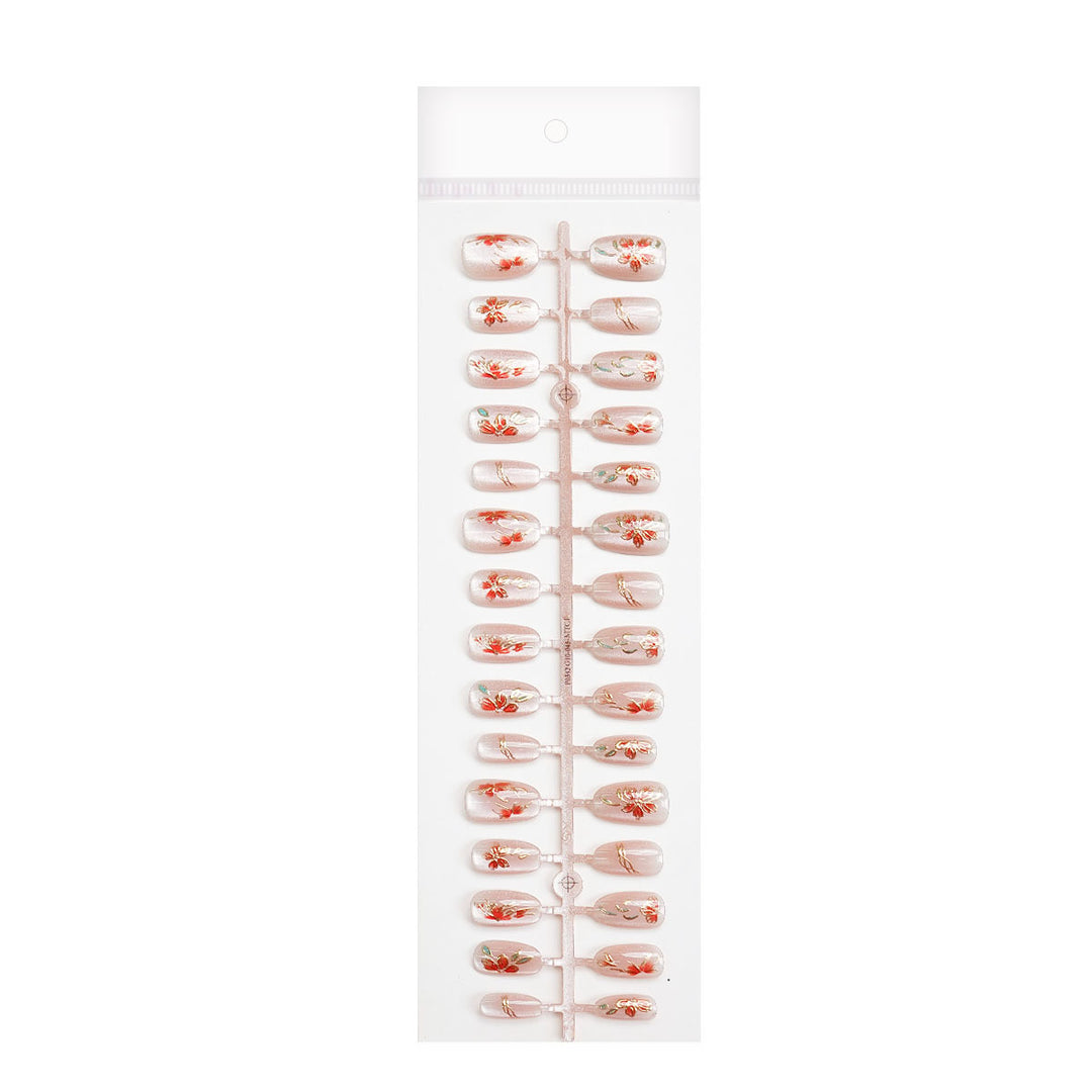 Floral Design Press-On Nail Set Kalsten