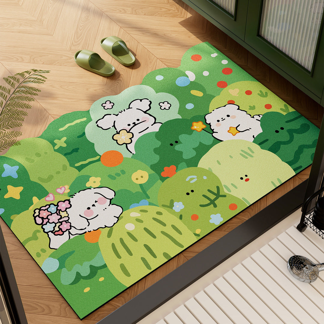 Cartoon Theme Welcome Mat