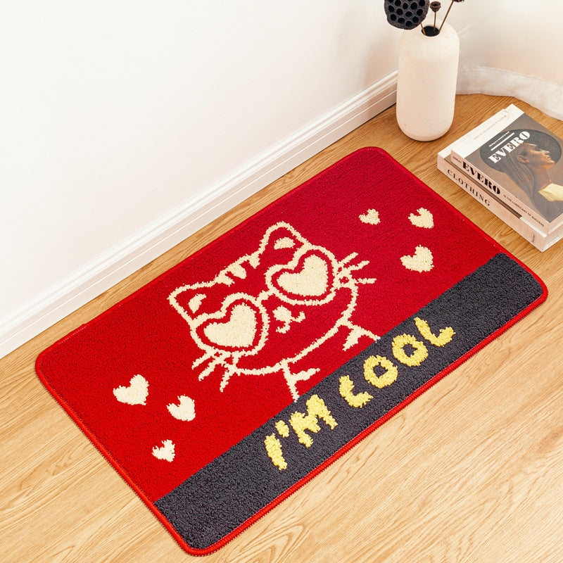 Cat-Themed Absorbent Doormat