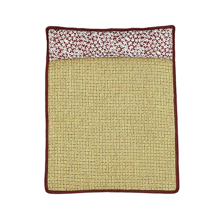 Unisex nan cooling sisal sleeping mat with padded neck pillow for pets Kalsten