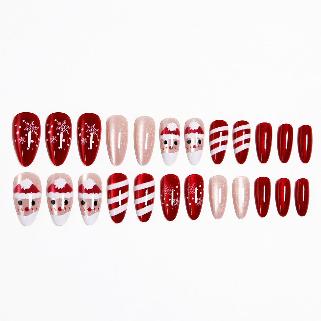 Artificial nails with festive Christmas design Kalsten