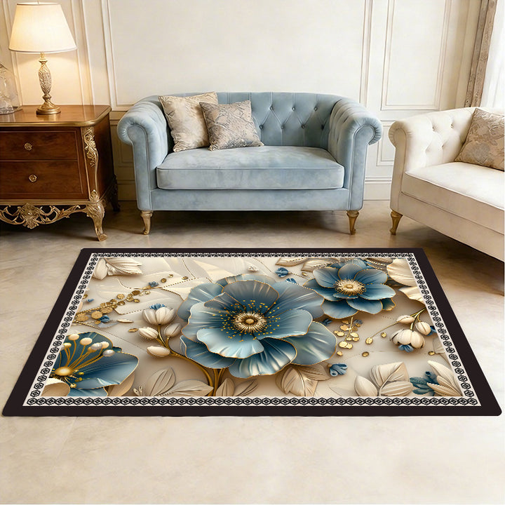 Floral Patterned Comfort Bath Mat Kalsten