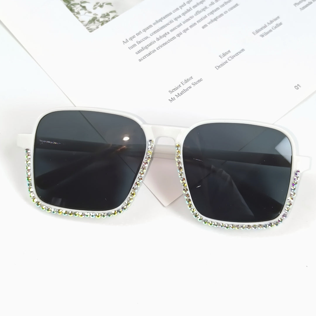 Ladies Glamorous Sunglasses with Sparkling Rhinestone Embellishment Kalsten