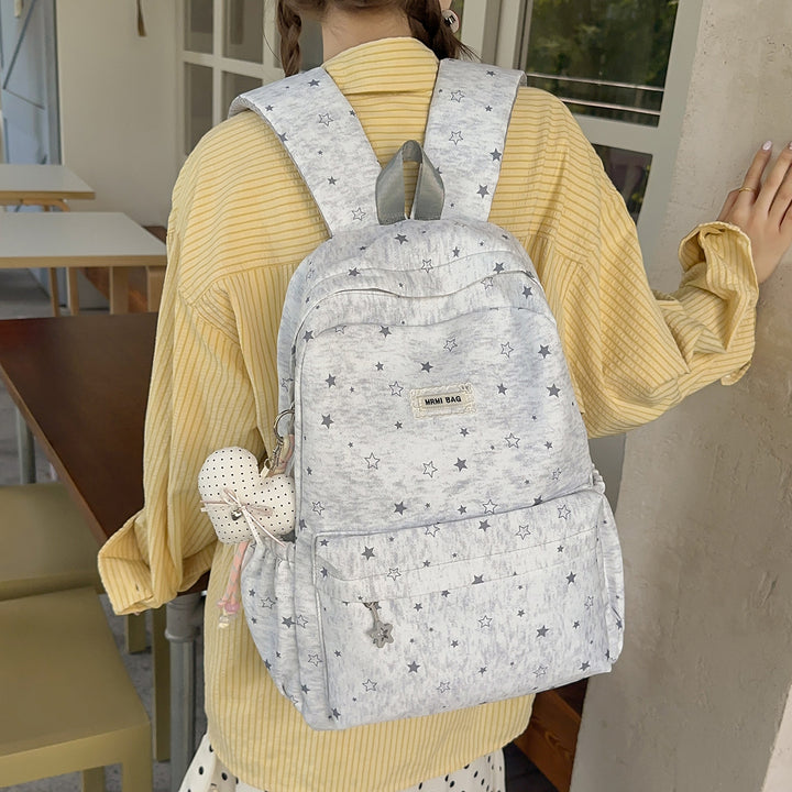 Star Patterned Casual Backpack Kalsten
