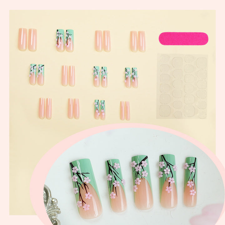 Floral Design Press-On Nails Set Kalsten