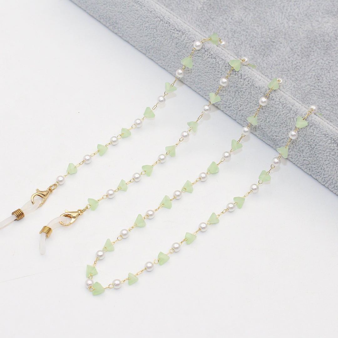 Stylish Pearl and Crystal Eyewear Chain Kalsten