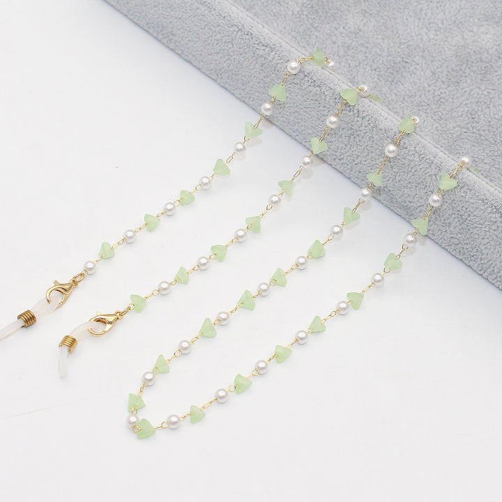 Stylish Pearl and Crystal Eyewear Chain Kalsten