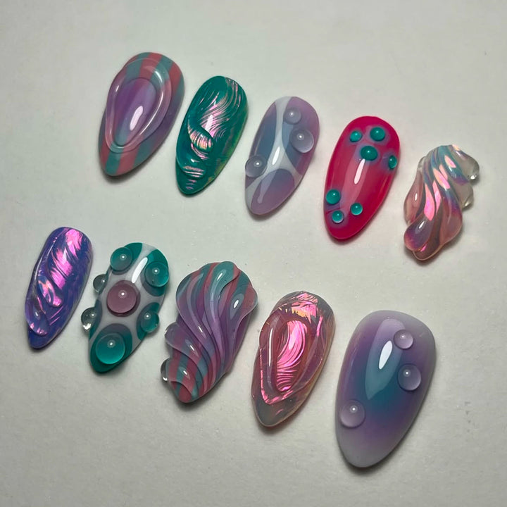 Artistic 3D Nail Design Kalsten