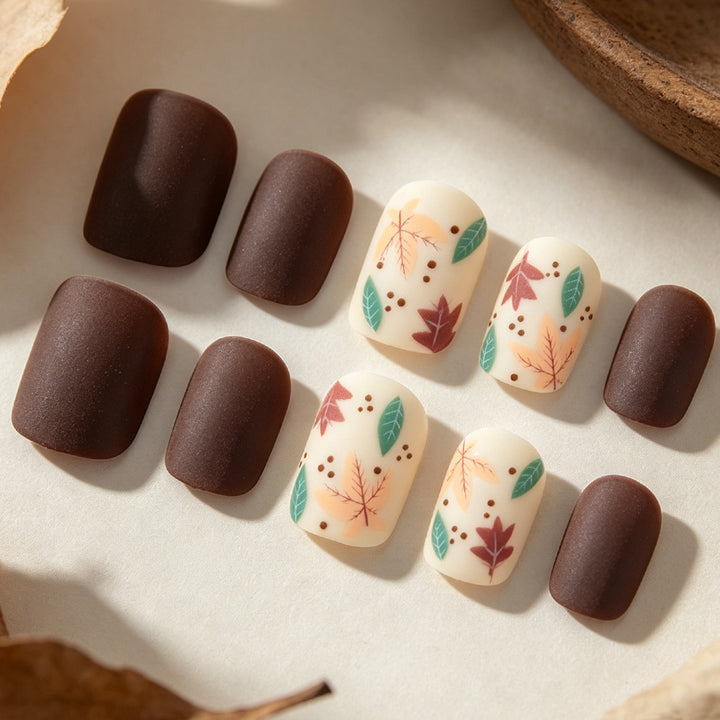 Fall-Themed Nail Art Kalsten