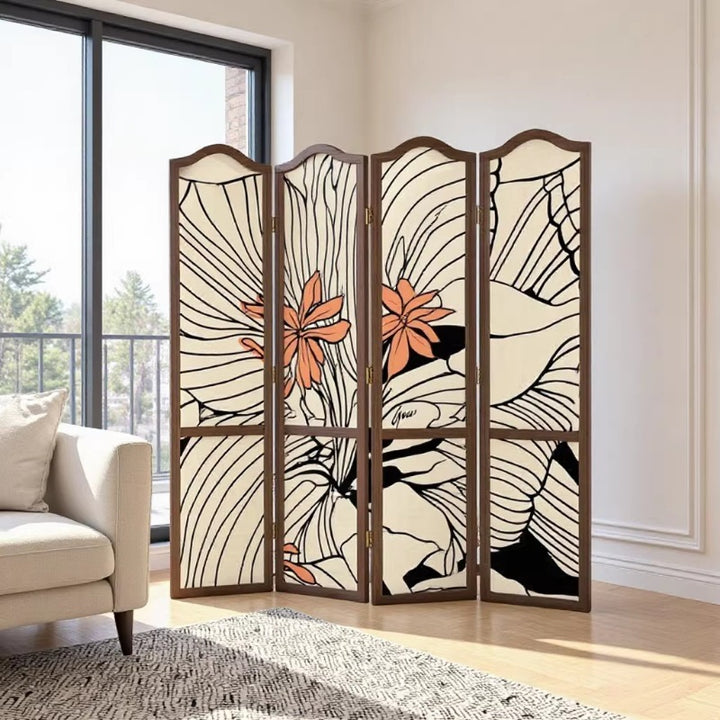 Flower Motif Room Divider Kalsten