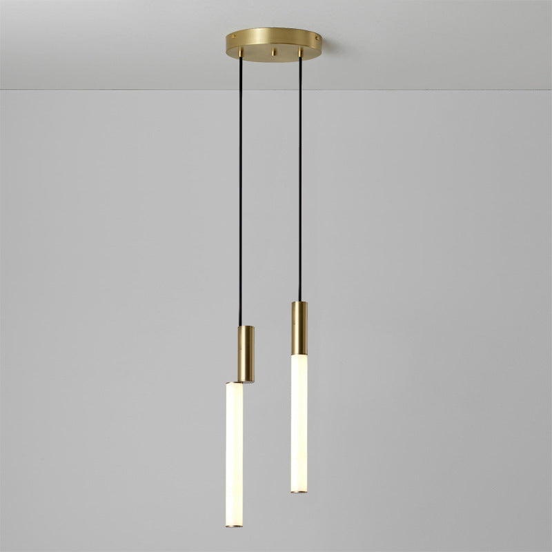 Modern Minimalist Pendant Light with Dual Tubes