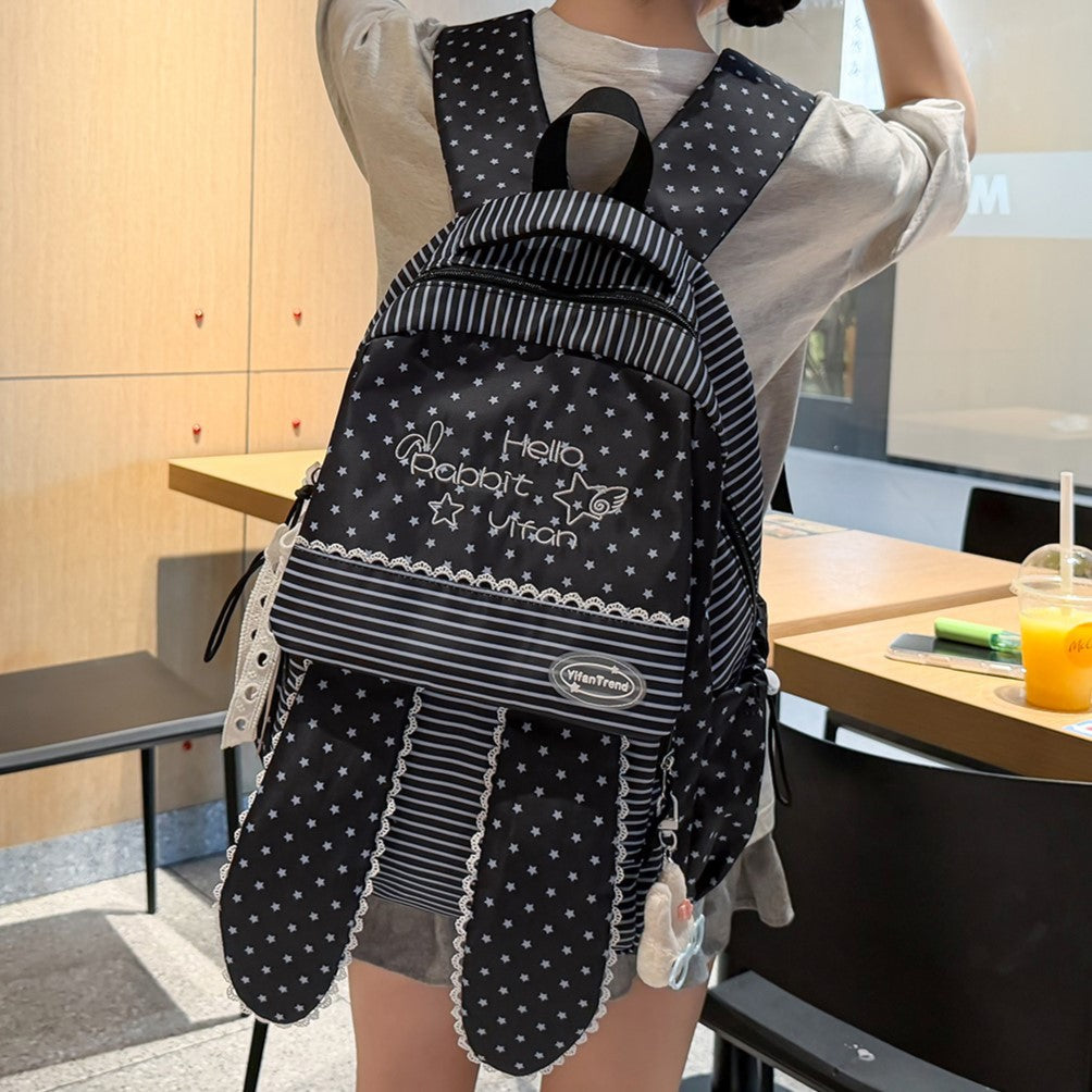 Cute Bunny Ear-Themed Backpack Kalsten
