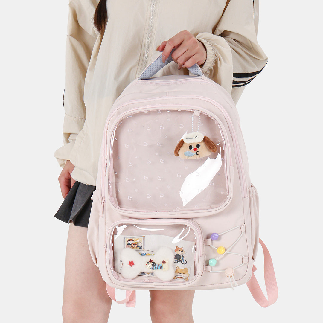 Playful Illustrated Dog-Themed Backpack Kalsten