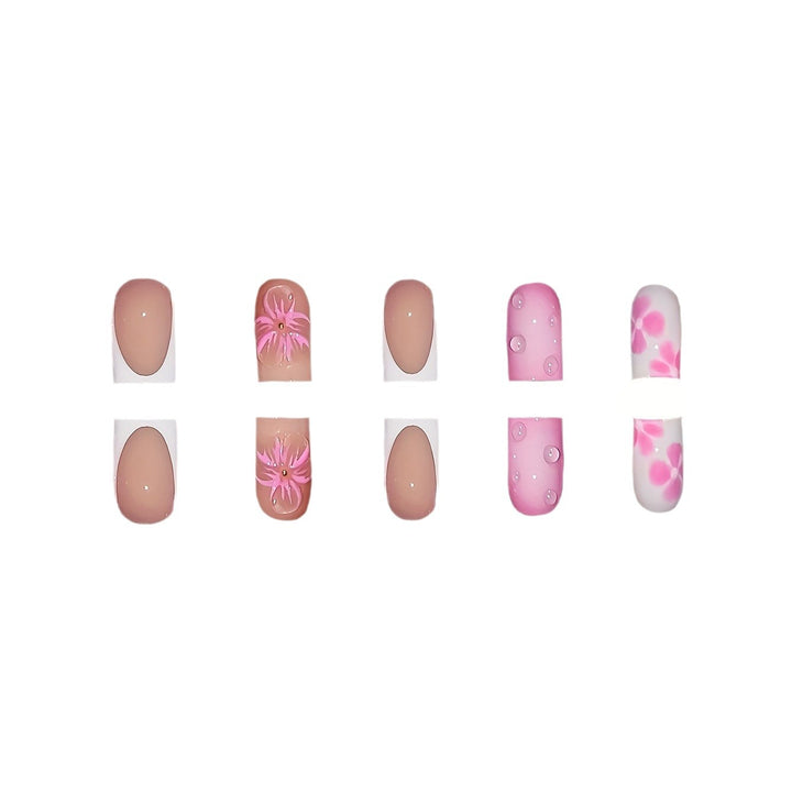 Artistic Floral Nail Art Extensions Kalsten