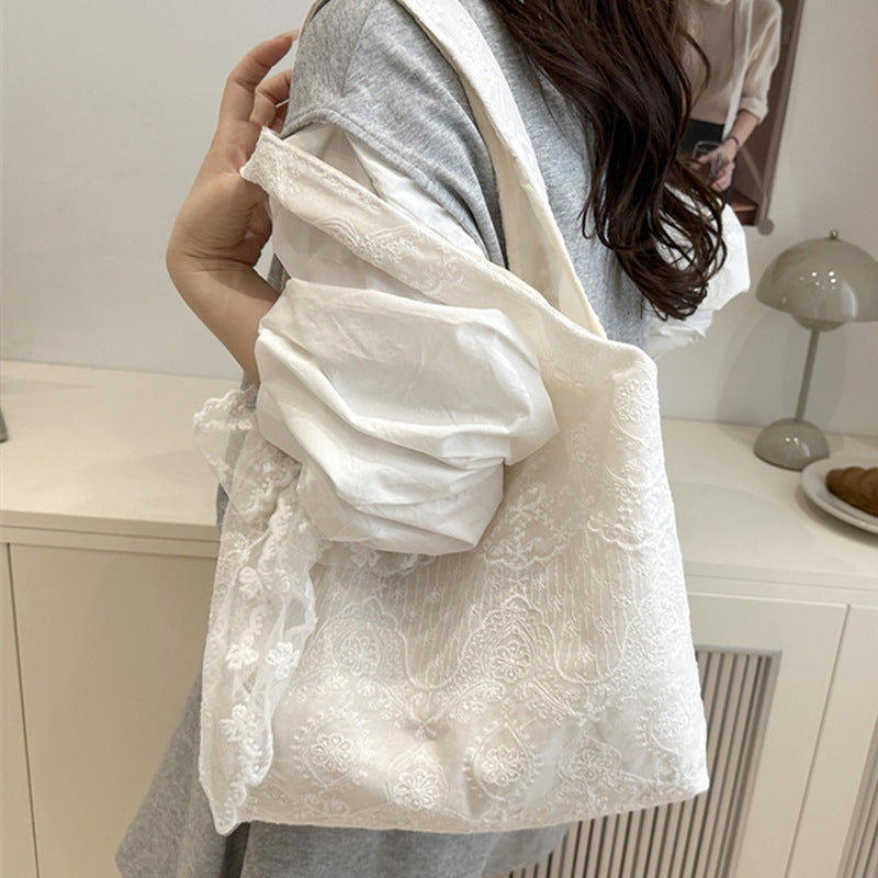 Embroidered Reusable Shopping Tote