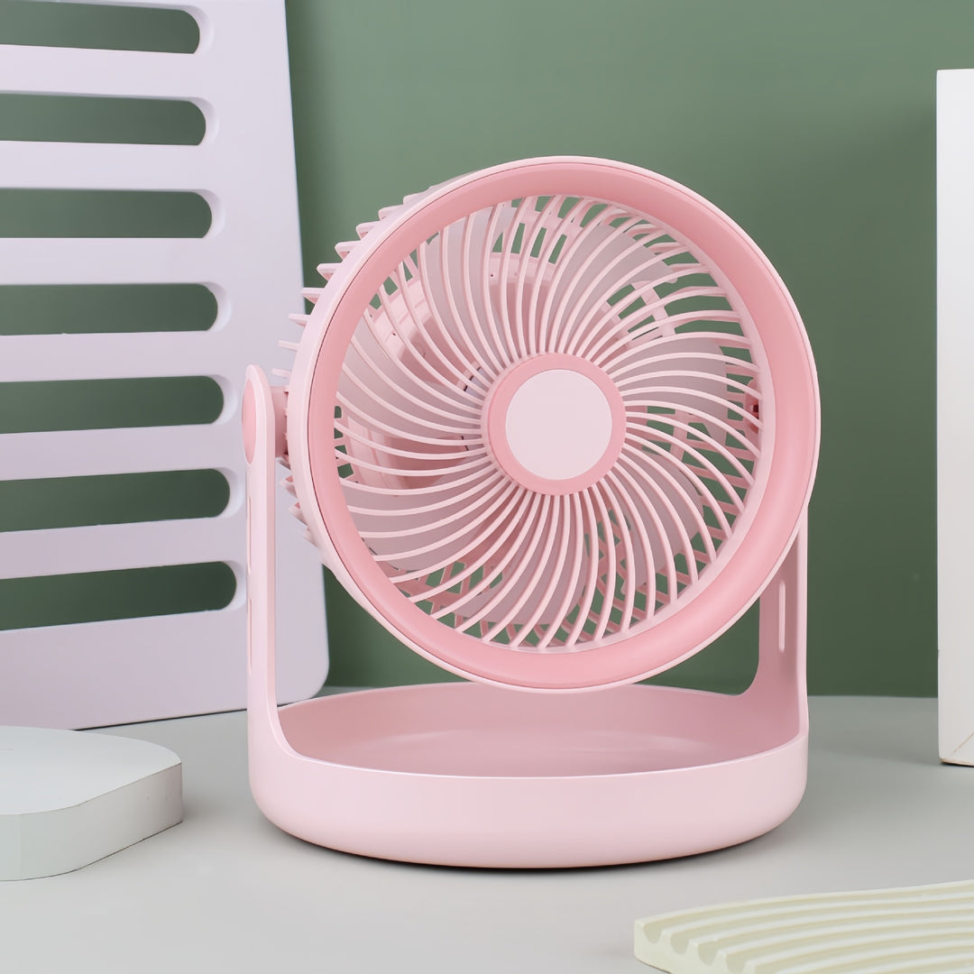 Ladies table fan with adjustable head and quiet operation mode Kalsten