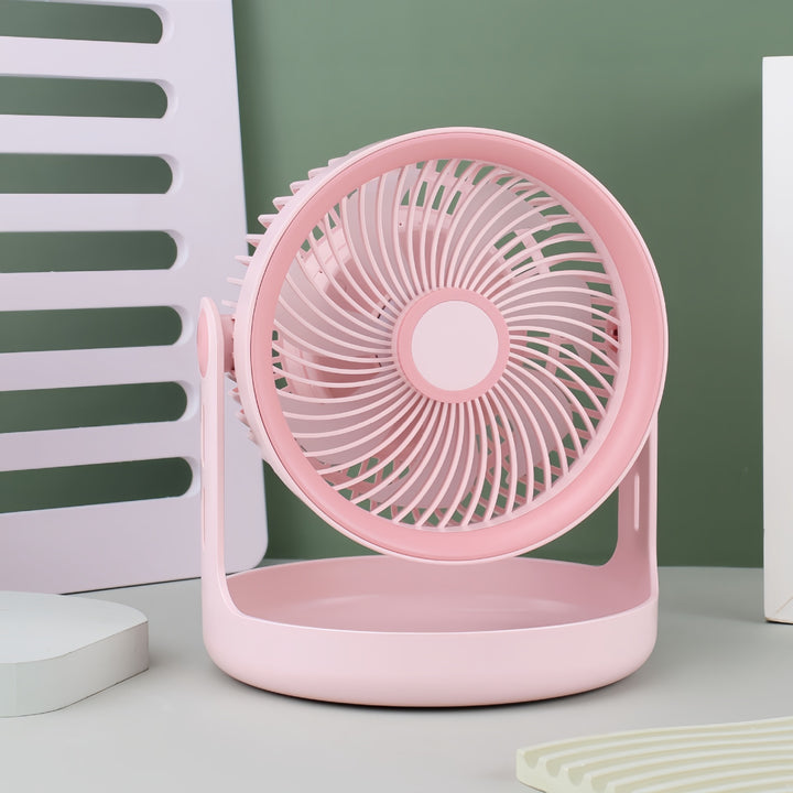 Ladies table fan with adjustable head and quiet operation mode Kalsten