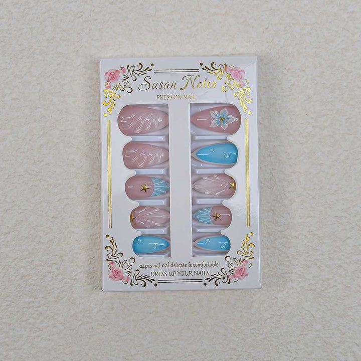 Decorative Press-On Nail Art Set Kalsten 1787294254