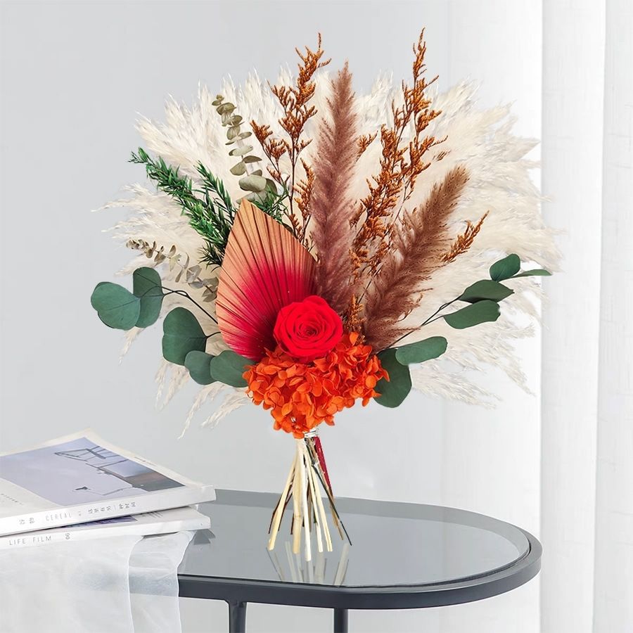 Elegant Dried Flower Centerpiece Arrangement