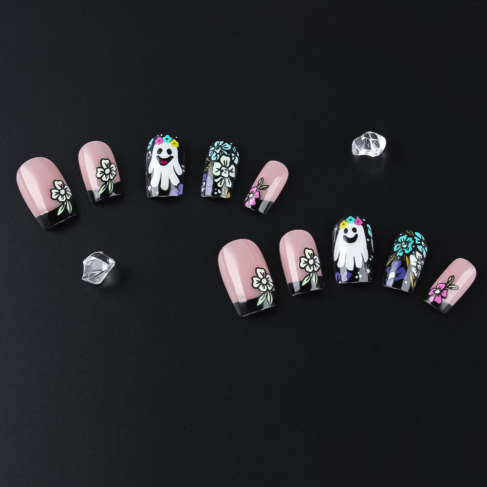 Creative Floral and Ghost Nail Art Set Kalsten
