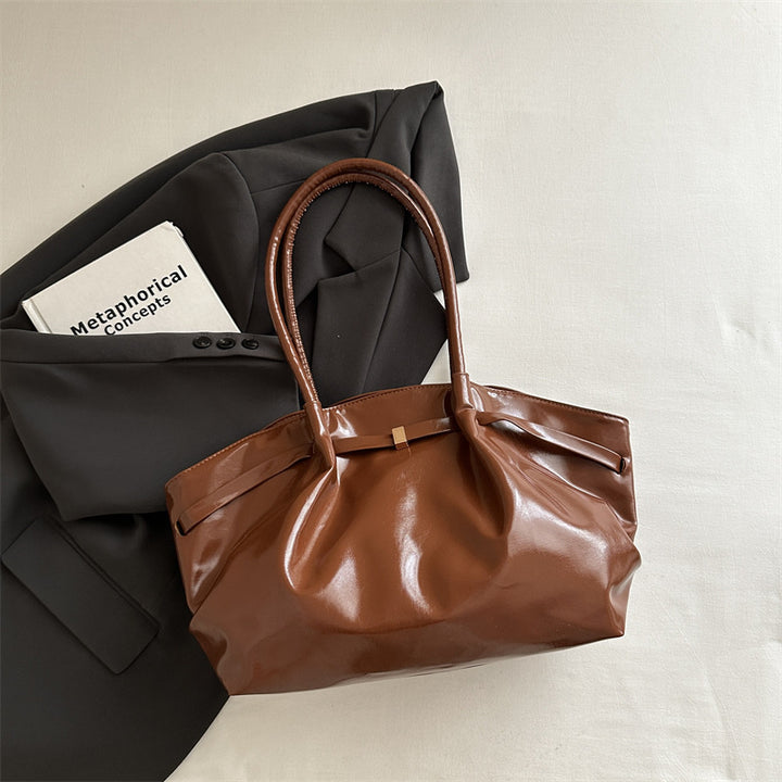 Elegant Glossy Handheld Tote