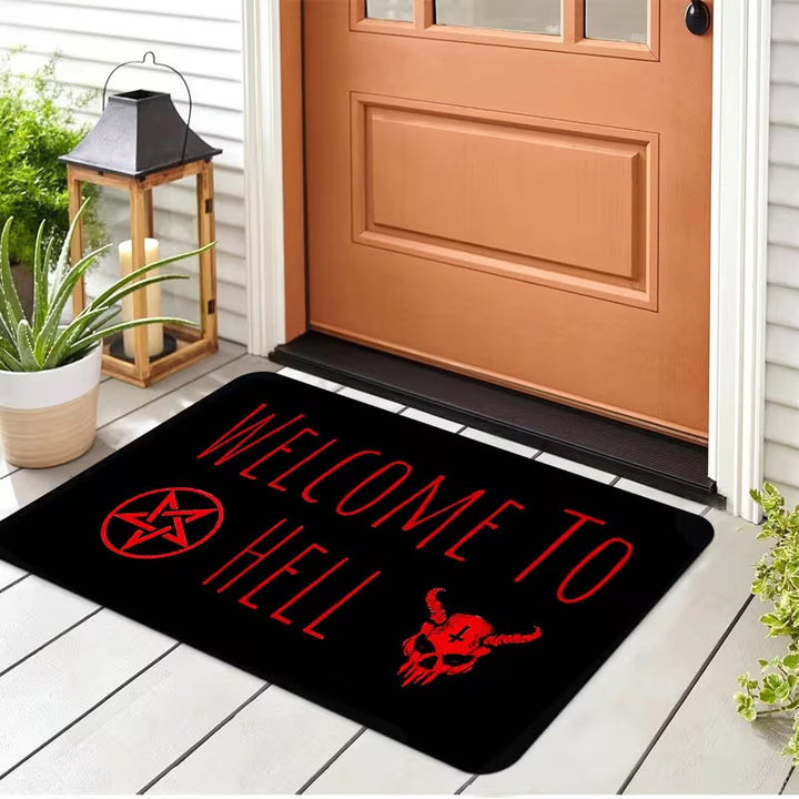 Horror-Themed Welcome Mat Kalsten