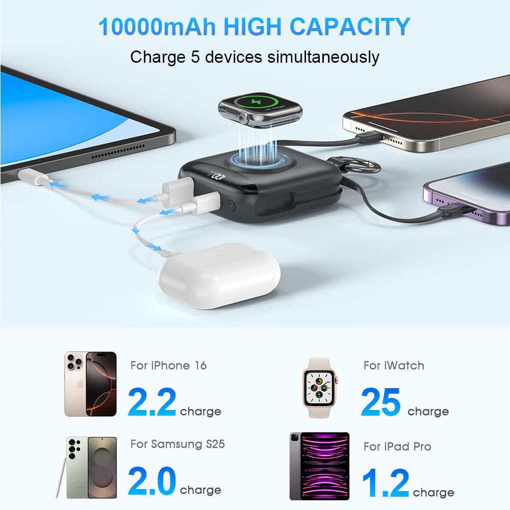 Portable Wireless Power Bank with Integrated LED Display Kalsten