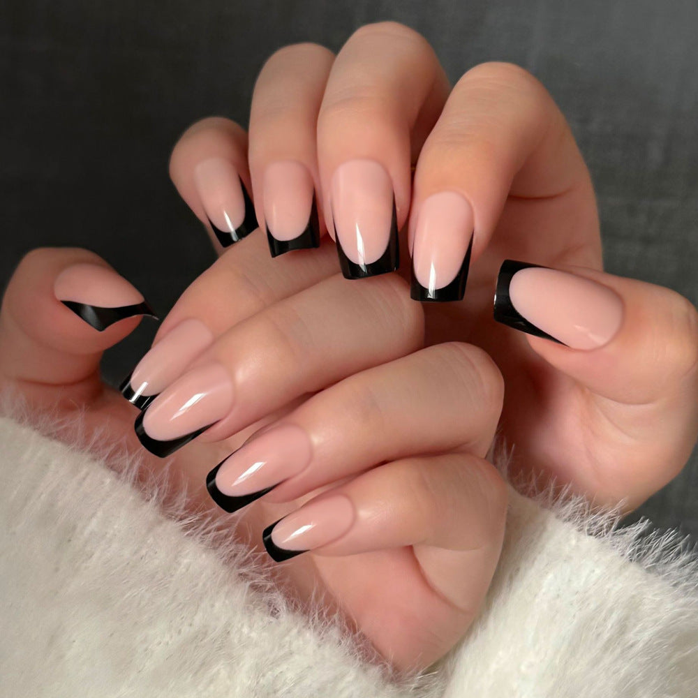 Elegant French Tip Nail Extensions Kalsten