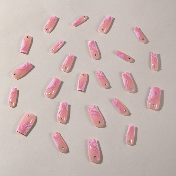Elegant Long Acrylic Nail Art Extensions Kalsten